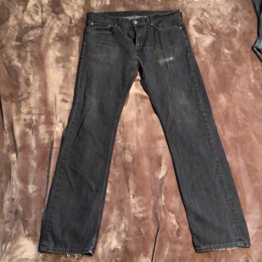 VINTAGE 513 Levi’s (2012) red tag faded black Jeans | 34 x 34